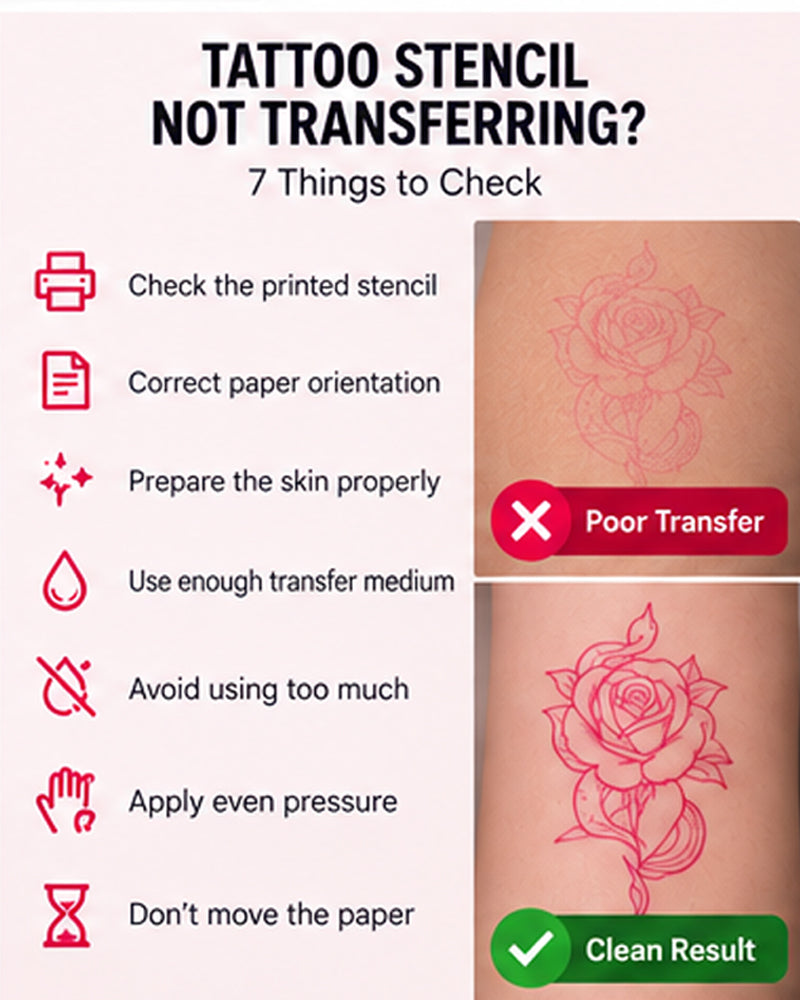 Tattoo Stencil Not Transferring? 7 Things to Check