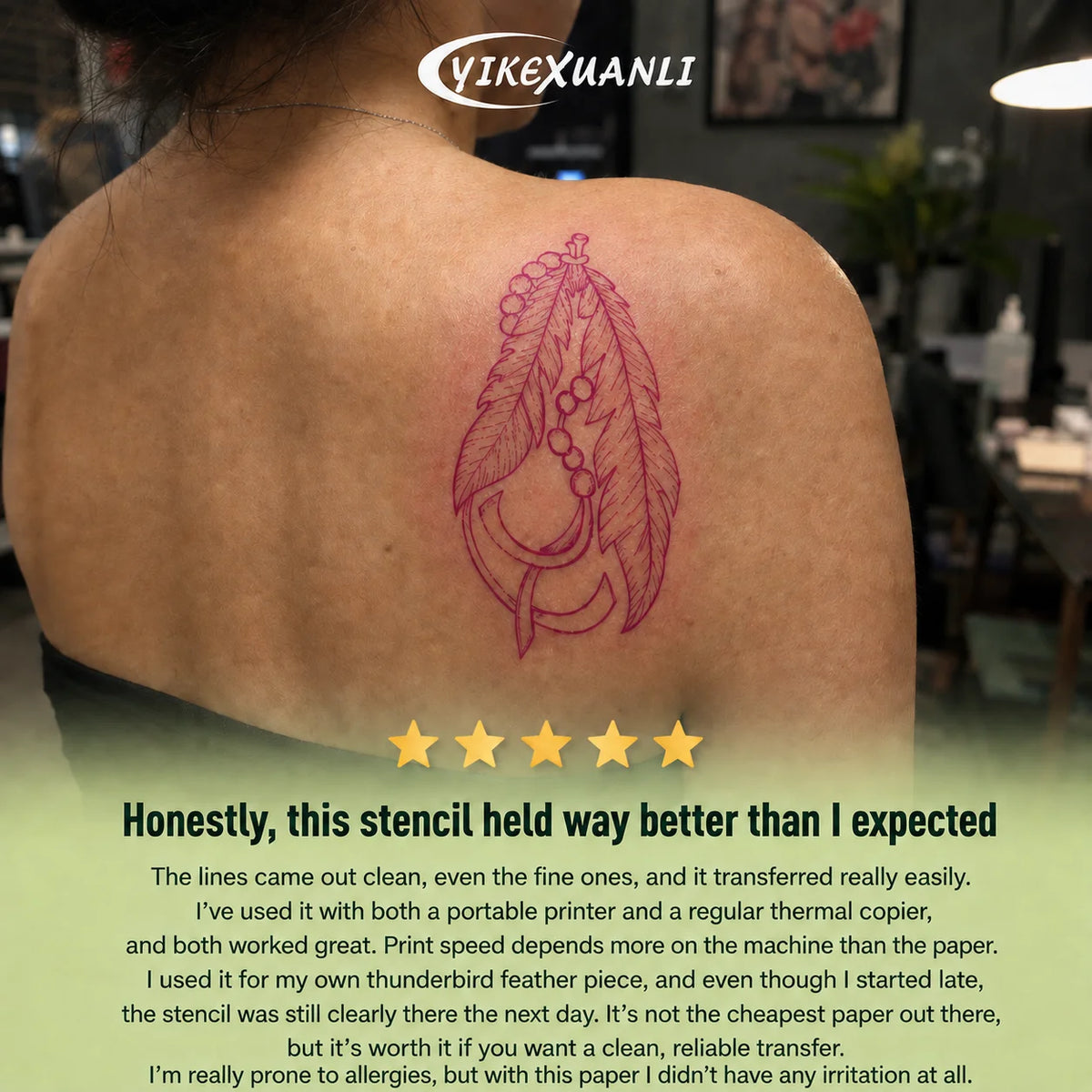 A4 Tattoo Transfer Paper – High-Visibility Magenta Stencil Paper