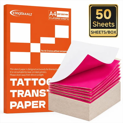 A4 Tattoo Transfer Paper – 100 Sheets