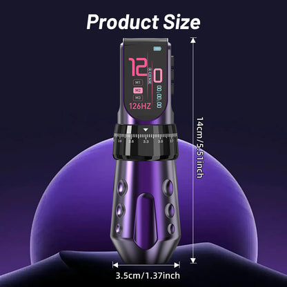 A7 Flex Adjustable Stroke Wireless Tattoo Pen