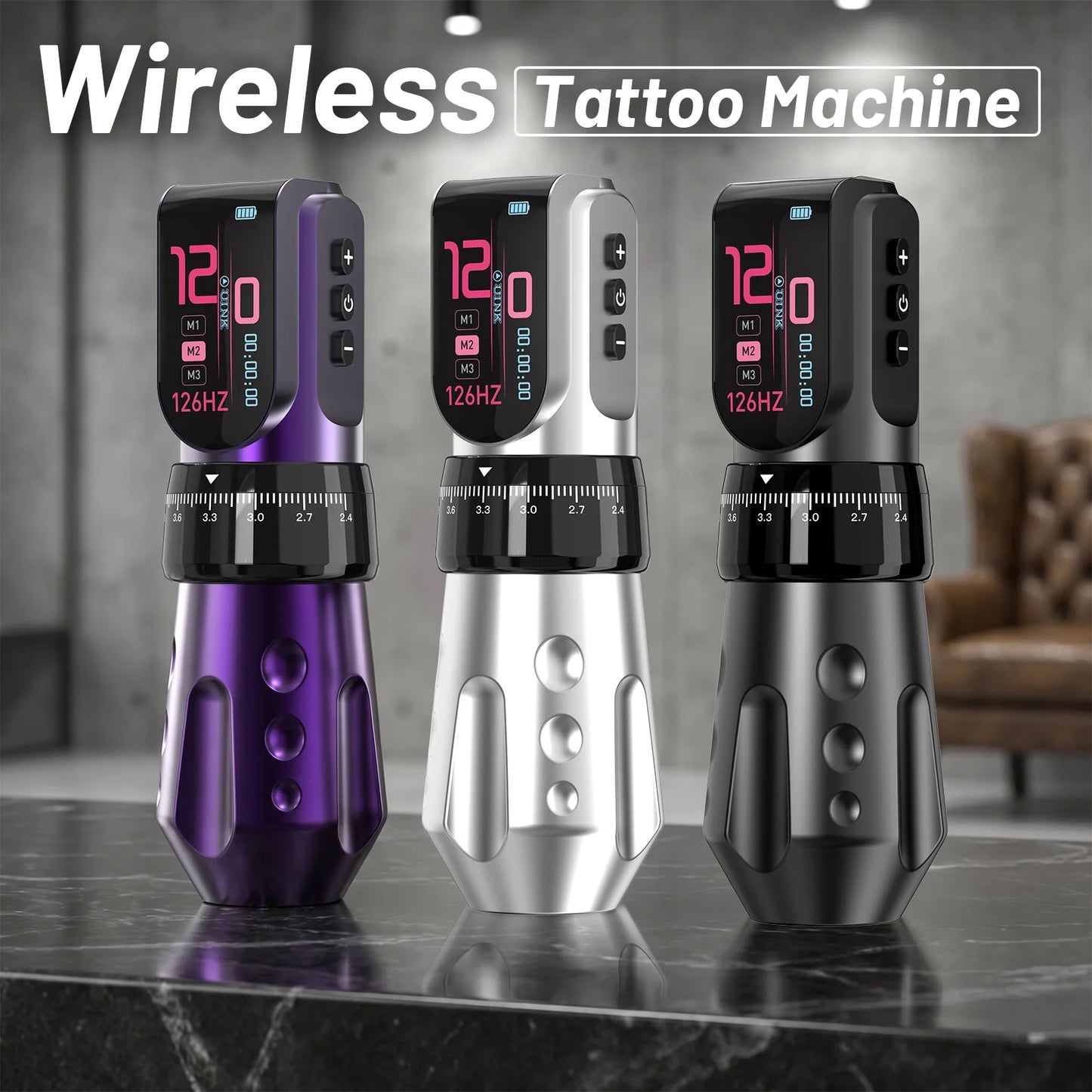 A7 Flex Adjustable Stroke Wireless Tattoo Pen