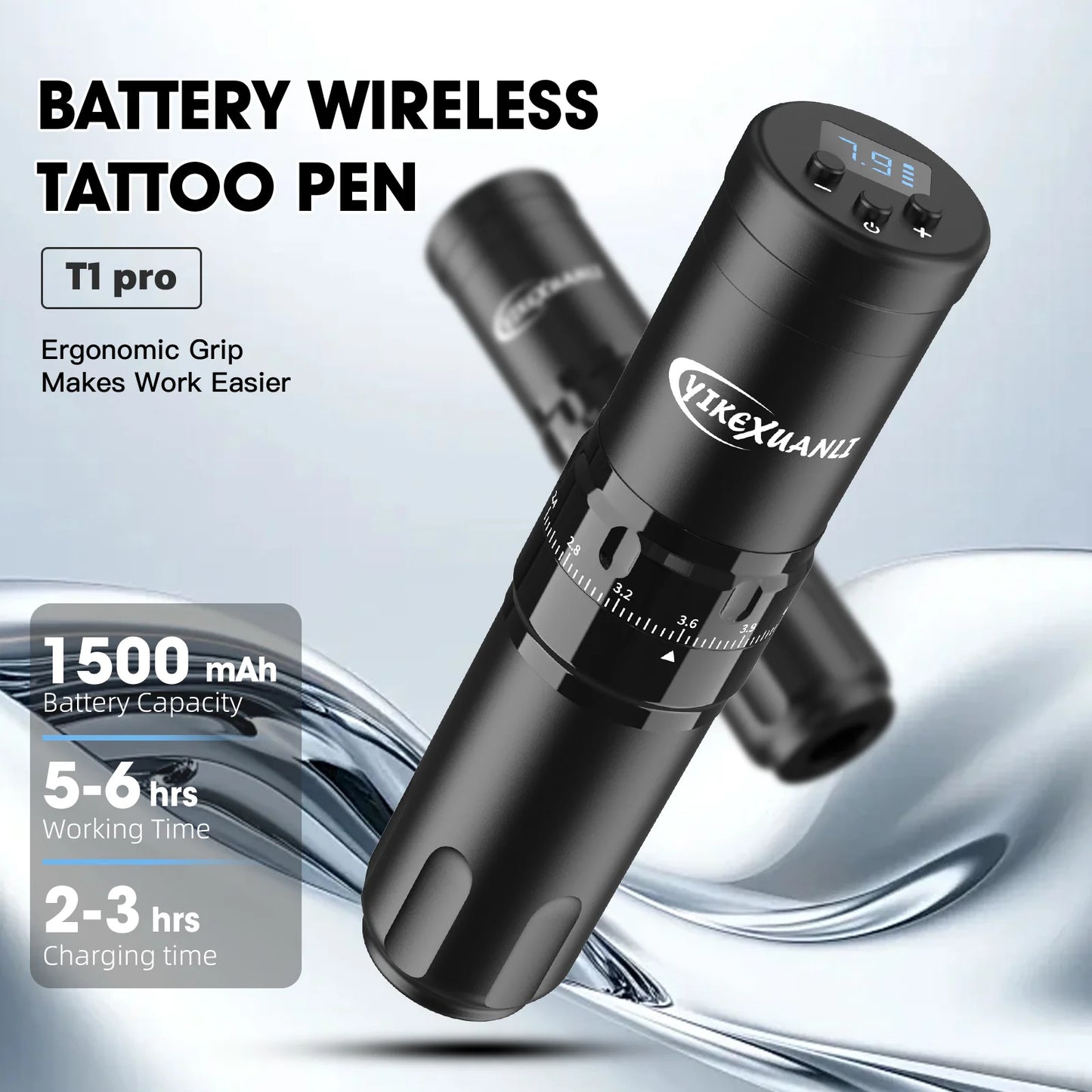 T1 Pro Adjustable Stroke Wireless Tattoo Pen