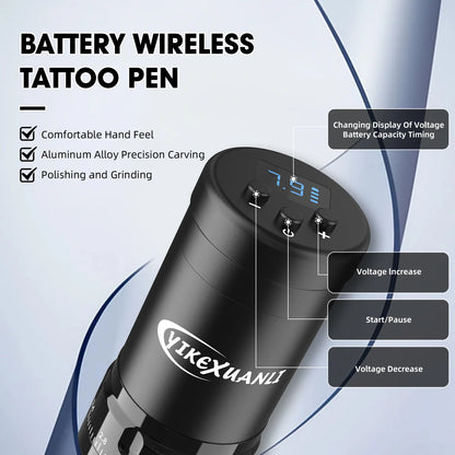 T1 Pro Adjustable Stroke Wireless Tattoo Pen