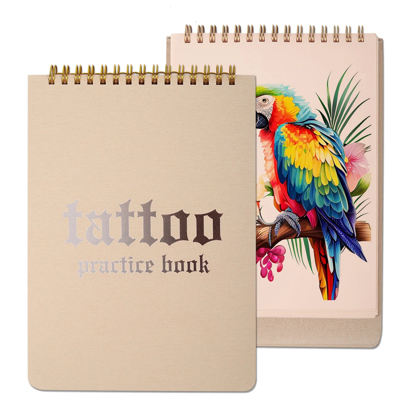 Yikexuanli tattoo practice book with silicone fake skin sheets for beginners, apprentices, linework practice, and tattoo design training